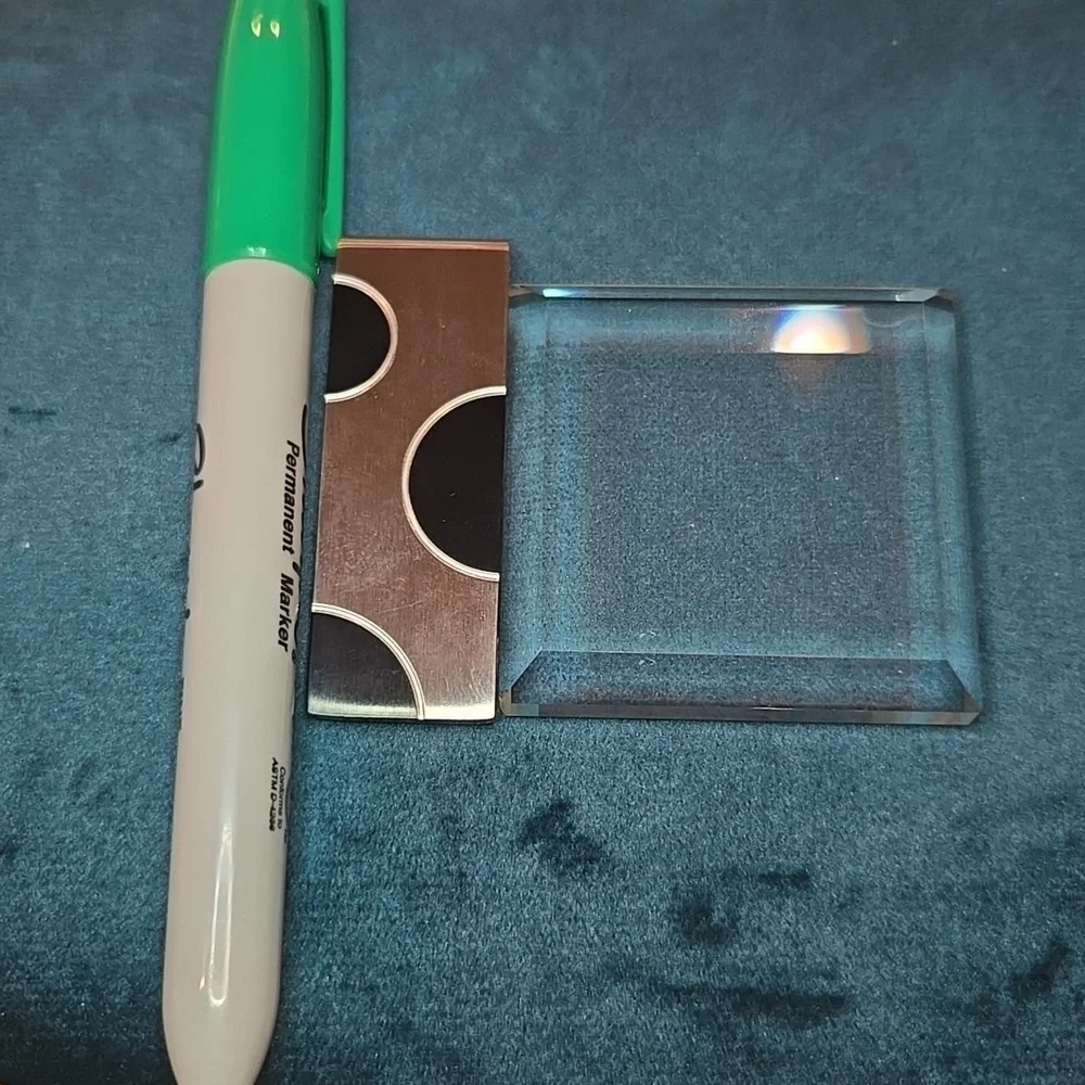 Sleek Silver and Black Money Clip Accessory Brand New